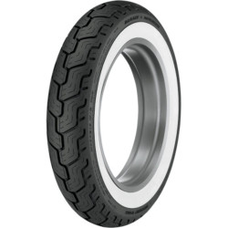 PartzBiz HD 45006074 - Dunlop D402 Touring Tubeless Wide Whitewall Rear Tire Harley Softail XL MU85B-16