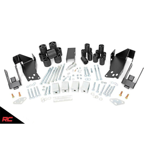 PartzBiz HD: 4425310-07-13 Chevrolet Silverado GMC Sierra 1500 3" Rough Country Body Lift Kit RC702 4wd 4x4 2wd RWD Pickup Truck Suspension Best New Upgrade Offroad Shocks Spacers Blocks