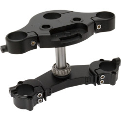 PartzBiz HD AN20-379 - Arlen Ness Black ”KO ” 7 Degree Raked Triple Trees Harley W/ 21 23 ล้อ 97-13 | 20-379