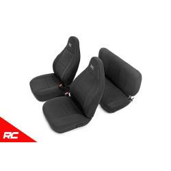 PartzBiz HD RT-91001 - Rough Country 91001 Black Neoprene Seat Covers for 2003-2006 Jeep Wrangler TJ LJ 2 Door 4WD Offroad Black Sahara Unlimited Mountain Rubicon Sport Interior Accessories PartzBiz HD RT-91001 - Rough Country 91001 Black Neoprene Seat Covers for 2003-2006 Jeep Wrangler TJ LJ 2 Door 4WD Offroad Black Sahara Unlimited Mountain Rubicon Sport Interior Accessories