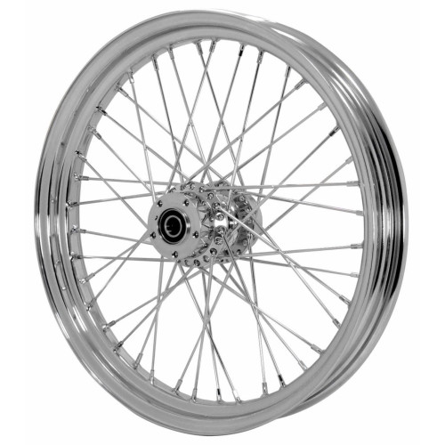 PartzBiz HD: 4425276-23 ” X 3 ” 40 ก้านล้อหน้าโครเมียม Harley Road King Street Glide Touring 08-Up