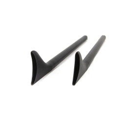 PartzBiz HD VT30-0959 - 36" Straight Fishtail Slip-On Mufflers Extension Set Black Harley Custom Chopper