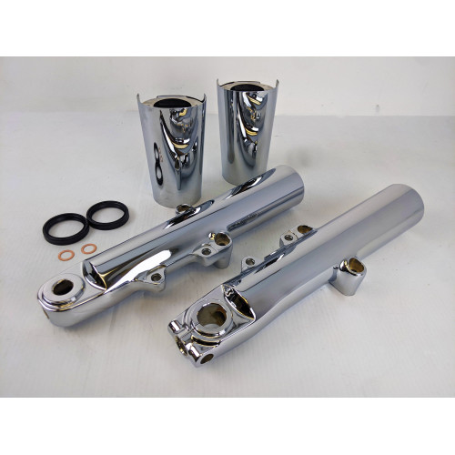 PartzBiz HD: 4425253-49mm OE Front End Chrome Lower Legs Sliders Seals Drain Washers Harley 14-20 PartzBiz HD: 4425253-49mm OE Front End Chrome Lower Legs Sliders Seals Drain Washers Harley 14-20