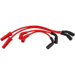 PartzBiz HD 171117-R - Accel 171117-R Custom 8mm Red Spark Plug Wires Set 18-19 Harley Softail Milwaukee-8 M8 2104-0333 21040333 PartzBiz HD 171117-R - Accel 171117-R Custom 8mm Red Spark Plug Wires Set 18-19 Harley Softail Milwaukee-8 M8 2104-0333 21040333
