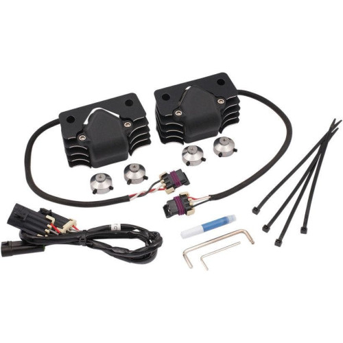PartzBiz HD: 4425078-Accel Black Finish Stealth Supercoil Super Coil Harley Sportster XL 07-16 | 140414B