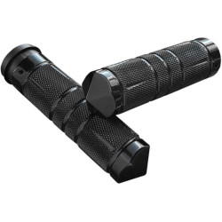PartzBiz HD DS06302788 - Accutronix Black Knurled Diamond Custom Grips Harley TBW Touring & Softail PartzBiz HD DS06302788 - Accutronix Black Knurled Diamond Custom Grips Harley TBW Touring & Softail