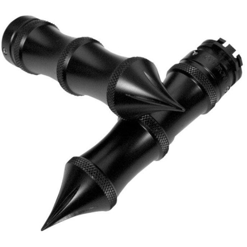 PartzBiz HD: 4425046-Accutronix Black Knurled Diamond Custom 1" Grips Harley Cable Throttle