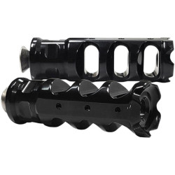 PartzBiz HD DS16021402 - Accutronix Black Muzzle Break Shifter Peg Heel/Toe Harley และแอพพลิเคชั่นแบบกำหนดเอง PartzBiz HD DS16021402 - Accutronix Black Muzzle Break Shifter Peg Heel/Toe Harley และแอพพลิเคชั่นแบบกำหนดเอง