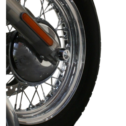 PartzBiz HD DS02141982 - ฝาครอบเพลาหน้า Accutronix Chrome 25mm Elite Harley Touring Softail Dyna 07-Up PartzBiz HD DS02141982 - ฝาครอบเพลาหน้า Accutronix Chrome 25mm Elite Harley Touring Softail Dyna 07-Up