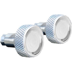PartzBiz HD DS35011275 - Accutronix Chrome Round Knurled Saddlebag Latch Levers สำหรับ Harley FLH/T 14-18 | SLK01-KC PartzBiz HD DS35011275 - Accutronix Chrome Round Knurled Saddlebag Latch Levers สำหรับ Harley FLH/T 14-18 | SLK01-KC