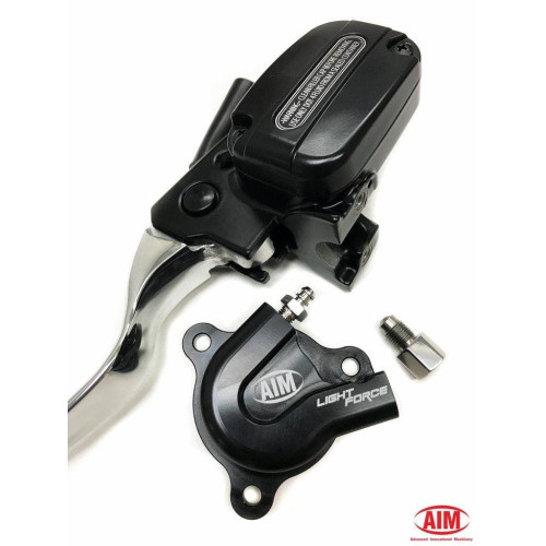 PartzBiz HD: 4424961-AIM Light Force Slave Cylinder + ชุดแม่ปั๊มเบรกไฮดรอลิก Harley FL 14-16 Harley CVO electra road glide street king breakout Heritage fat boy bob trike tri softail touring davidson VP036-SDR LF002 LFK003