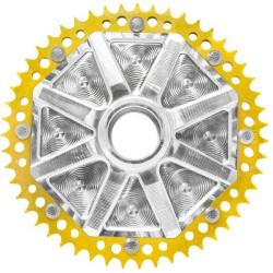 PartzBiz HD DS12102500 - Alloy Art G2UCC53-32 Gold Cush Drive Carrier 53T Chain Conversion System Univ PartzBiz HD DS12102500 - Alloy Art G2UCC53-32 Gold Cush Drive Carrier 53T Chain Conversion System Univ
