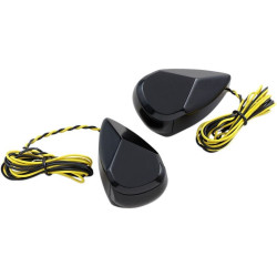 PartzBiz HD DS20201723 - Alloy Art MRL-1B Black Smoke Amber Lens LED Signal Marker Lights 98-19 Harley davidson electra road street glide king cvo turn indicator running custom lighting upgrade PartzBiz HD DS20201723 - Alloy Art MRL-1B Black Smoke Amber Lens LED Signal Marker Lights 98-19 Harley davidson electra road street glide king cvo turn indicator running custom lighting upgrade