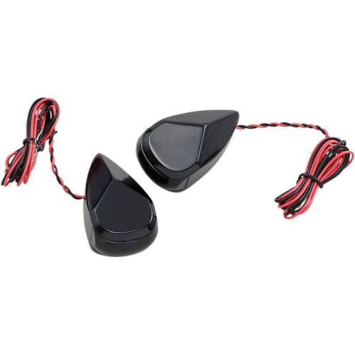 PartzBiz HD: 4424802-Alloy Art MRL-2B Black Finish with Smoke Lens and Red LED Signal Marker Lights 98-19 Harley davidson electra road street glide king cvo turn indicator running custom lighting upgrade PartzBiz HD: 4424802-Alloy Art MRL-2B Black Finish with Smoke Lens and Red LED Signal Marker Lights 98-19 Harley davidson electra road street glide king cvo turn indicator running custom lighting upgrade