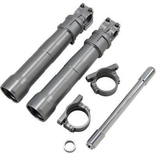 PartzBiz HD: 4424769-Alloy Art Next Gen 49mm Fork Lower Legs & Brake Mounts Harley FLH/T ABS 14-Up switchback low rider fat bob  super glide wide upgrade best for replacement suspension front electra road street glide king