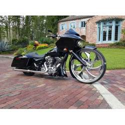PartzBiz HD B-26-08 - American Suspension Bolt ON Short Neck Kit 26" Wheel Harley Touring 91-08