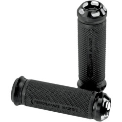 PartzBiz HD PM0063-2044-BM - Performance Machine PM Black Contrast Apex Hand Grips Harley Throttle By Wire | 0063-2044-BM PartzBiz HD PM0063-2044-BM - Performance Machine PM Black Contrast Apex Hand Grips Harley Throttle By Wire | 0063-2044-BM