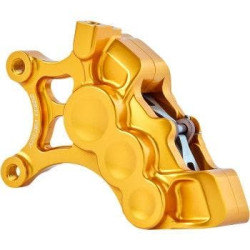 PartzBiz HD AN02-201 - Arlen Ness 02-201 Gold 6-Piston Caliper for 14" Disc Front Left Harley & Custom PartzBiz HD AN02-201 - Arlen Ness 02-201 Gold 6-Piston Caliper for 14" Disc Front Left Harley & Custom