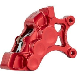 PartzBiz HD AN02-205 - Arlen Ness 02-205 Red 6-Piston Caliper for 14" Disc Front Left Harley & Custom PartzBiz HD AN02-205 - Arlen Ness 02-205 Red 6-Piston Caliper for 14" Disc Front Left Harley & Custom