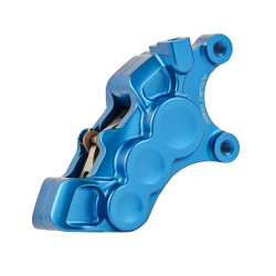 PartzBiz HD AN02-227 - Arlen Ness 02-227 Blue 6-Piston Caliper for 11.8" Disc Front Right Harley Custom