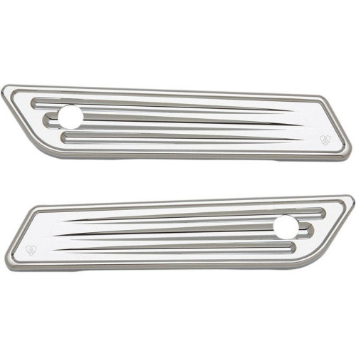 PartzBiz HD: 4424500-Arlen Ness 03-536 Chrome Deep Cut Saddlebag Latch Hinge ครอบคลุม 14-21 Harley FLH/T PartzBiz HD: 4424500-Arlen Ness 03-536 Chrome Deep Cut Saddlebag Latch Hinge ครอบคลุม 14-21 Harley FLH/T