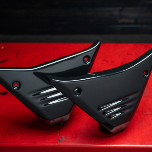PartzBiz HD: 4424504-Arlen Ness 03-601 Black Louvered Side Covers Harley FXR 82-49 99-00 PartzBiz HD: 4424504-Arlen Ness 03-601 Black Louvered Side Covers Harley FXR 82-49 99-00