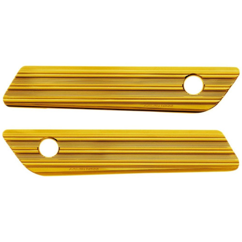 PartzBiz HD: 4424507-Arlen Ness 03-606 Gold Saddlebag Latch Covers Billet Pair Harley Touring 14-21 PartzBiz HD: 4424507-Arlen Ness 03-606 Gold Saddlebag Latch Covers Billet Pair Harley Touring 14-21