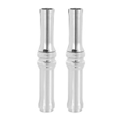 PartzBiz HD AN03-642 - Arlen Ness 03-642 Chrome 10-Gauge Pushrod Covers 2017-2018 M8 Harley Touring 0928-0089 09280089 263812