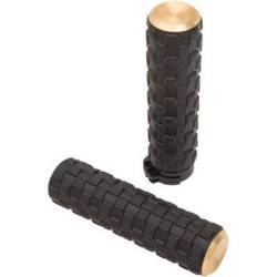 PartzBiz HD AN07-354 - Arlen Ness 07-354 Brass Air Trax 1" Grips for Cable Throttle Harley 76-Up PartzBiz HD AN07-354 - Arlen Ness 07-354 Brass Air Trax 1" Grips for Cable Throttle Harley 76-Up