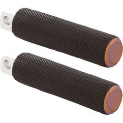 PartzBiz HD AN07-905 - Arlen Ness 07-905 Knurled Footpegs Titanium Universal Male Mount 1620-2156 16202156