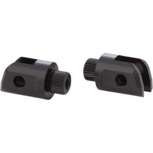 PartzBiz HD: 4424366-Arlen Ness 07-990 Black Billet Splined MX Driver Footpeg Male Mounts Harley