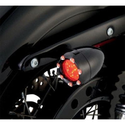 PartzBiz HD AN12-746 - Arlen Ness 12-746 Black/Red LED Fire Ring Bullet Deuce Rear Turn Signal Harley PartzBiz HD AN12-746 - Arlen Ness 12-746 Black/Red LED Fire Ring Bullet Deuce Rear Turn Signal Harley
