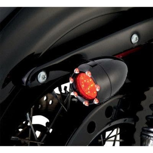 PartzBiz HD: 4424339-Arlen Ness 12-746 Black/Red LED Fire Ring Bullet Deuce Rear Turn Signal Harley PartzBiz HD: 4424339-Arlen Ness 12-746 Black/Red LED Fire Ring Bullet Deuce Rear Turn Signal Harley
