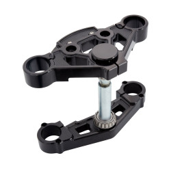 PartzBiz HD AN130-006 - Arlen Ness 130-006 สีดำวิธี Triple Trees CNC Harley Road Glide FLTR 15-Up