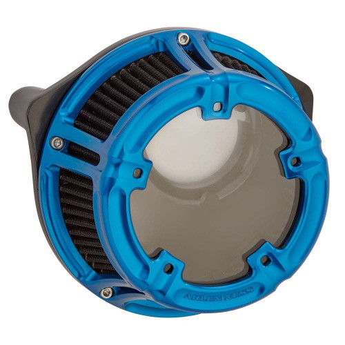 PartzBiz HD: 4424268-Arlen Ness 18-180 Blue Anodized Method Clear Stage 1 เครื่องฟอกอากาศ M8 17-19 18-180 PartzBiz HD: 4424268-Arlen Ness 18-180 Blue Anodized Method Clear Stage 1 เครื่องฟอกอากาศ M8 17-19 18-180
