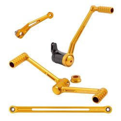 PartzBiz HD AN420-101 - Arlen Ness 420-101 Gold Speedliner Foot Controls Heel / Toe Shifter Harley FLH PartzBiz HD AN420-101 - Arlen Ness 420-101 Gold Speedliner Foot Controls Heel / Toe Shifter Harley FLH