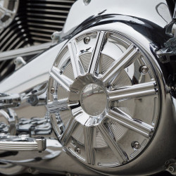 PartzBiz HD AN700-017 - Arlen Ness 700-017 Chrome 10-Gauge Derby Cover Billet Harley Twin Cam 99-17 PartzBiz HD AN700-017 - Arlen Ness 700-017 Chrome 10-Gauge Derby Cover Billet Harley Twin Cam 99-17