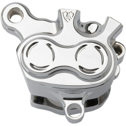 PartzBiz HD AN02-810 - Arlen Ness Billet Chrome Left Rear 11.5 Brake Caliper Housing Harley 08-13 XL | 02-810 PartzBiz HD AN02-810 - Arlen Ness Billet Chrome Left Rear 11.5 Brake Caliper Housing Harley 08-13 XL | 02-810