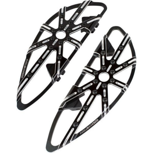 PartzBiz HD: 4423945-Arlen Ness Black 10 Gauge พื้นไม้ปรับระดับได้ Driver Harley Softail 18-20 PartzBiz HD: 4423945-Arlen Ness Black 10 Gauge พื้นไม้ปรับระดับได้ Driver Harley Softail 18-20