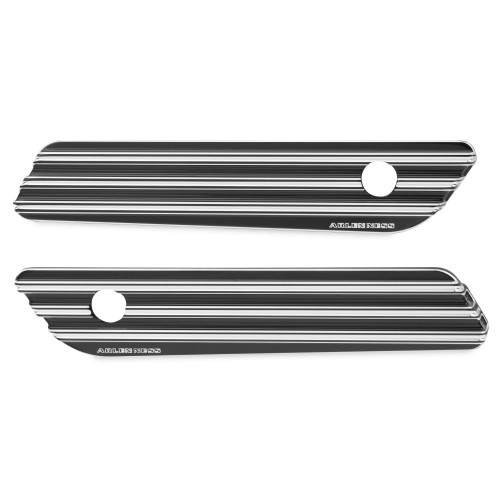 PartzBiz HD: 4423923-Arlen Ness Black 10 Gauge Saddlebag Latch Hinge Covers สำหรับ Harley 14-16 | 03-608
