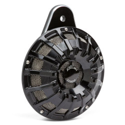 PartzBiz HD AN70-262 - Arlen Ness Black 15 Spoke Horn 110dB 12V Harley 07-19 XL 91+ Big Twin 264367