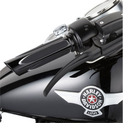 PartzBiz HD AN07-053 - Arlen Ness Black Ano Deep Cut Soft-Touch Hand Grips Harley Throttle by Wire | 07-053 PartzBiz HD AN07-053 - Arlen Ness Black Ano Deep Cut Soft-Touch Hand Grips Harley Throttle by Wire | 07-053