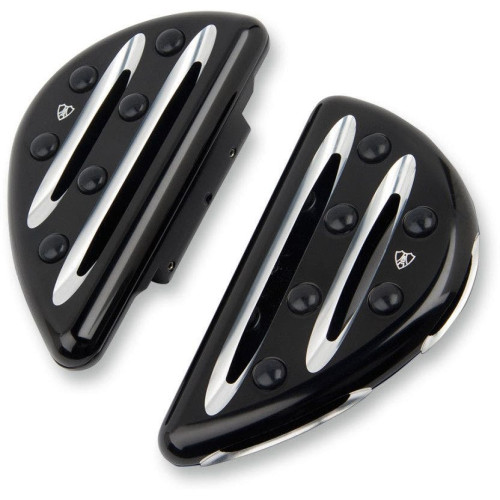 PartzBiz HD: 4423932-Arlen Ness Black Anodized Deep Cut Rear Passenger Floorboards for Harley 93-17 | 06-867 PartzBiz HD: 4423932-Arlen Ness Black Anodized Deep Cut Rear Passenger Floorboards for Harley 93-17 | 06-867