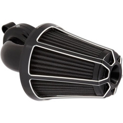 PartzBiz HD AN81-003 - Arlen Ness Black Beveled Monster Sucker Air Cleaner Harley Big Twin Cam 99-17 | 81-003 PartzBiz HD AN81-003 - Arlen Ness Black Beveled Monster Sucker Air Cleaner Harley Big Twin Cam 99-17 | 81-003