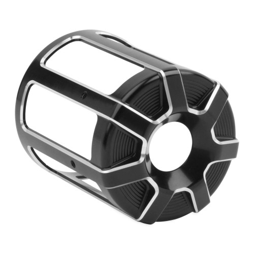 PartzBiz HD: 4423919-Arlen Ness Black Beveled Oil Filter Cover for Harley Twin Cam Models | 03-484 PartzBiz HD: 4423919-Arlen Ness Black Beveled Oil Filter Cover for Harley Twin Cam Models | 03-484