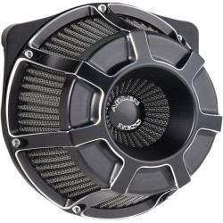 PartzBiz HD AN18-919 - Arlen Ness Black Beveled Stage 1 Inverted Air Cleaner Milwaukee 8 M8 17-18 | 18-919 PartzBiz HD AN18-919 - Arlen Ness Black Beveled Stage 1 Inverted Air Cleaner Milwaukee 8 M8 17-18 | 18-919