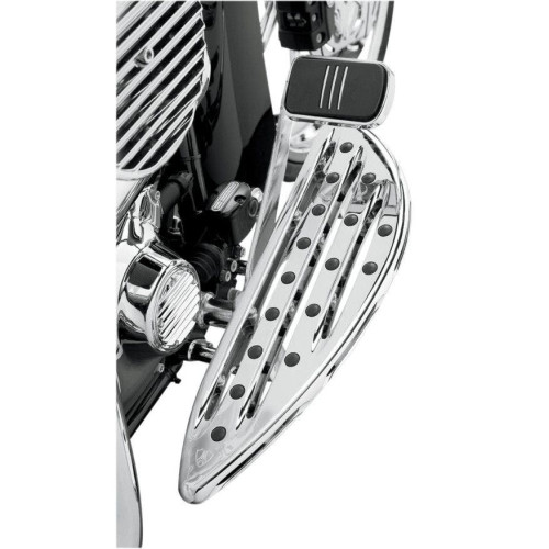 PartzBiz HD: 4423861-Arlen Ness Chrome Deep Cut Driver Stretched Floorboards for Harley FLH FLST FLD | 06-838 PartzBiz HD: 4423861-Arlen Ness Chrome Deep Cut Driver Stretched Floorboards for Harley FLH FLST FLD | 06-838