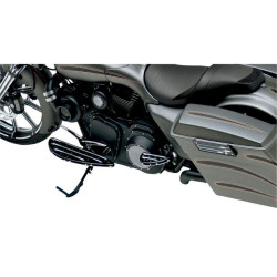 PartzBiz HD AN06-833 - Arlen Ness Black Deep Cut Driver Stretched Floorboards for Harley FLH FLST FLD | 06-833 PartzBiz HD AN06-833 - Arlen Ness Black Deep Cut Driver Stretched Floorboards for Harley FLH FLST FLD | 06-833