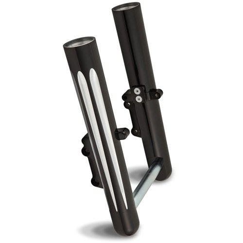 PartzBiz HD: 4423839-Arlen Ness Hot Fork Legs Lower Sliders Dual Disc Deep Cut Black Harley 14-15 FL | 40-512 PartzBiz HD: 4423839-Arlen Ness Hot Fork Legs Lower Sliders Dual Disc Deep Cut Black Harley 14-15 FL | 40-512