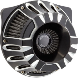 PartzBiz HD AN18-917 - Arlen Ness Black Deep Cut Stage 1 Inverted Air Cleaner Milwaukee 8 M8 17-18 | 18-917 PartzBiz HD AN18-917 - Arlen Ness Black Deep Cut Stage 1 Inverted Air Cleaner Milwaukee 8 M8 17-18 | 18-917
